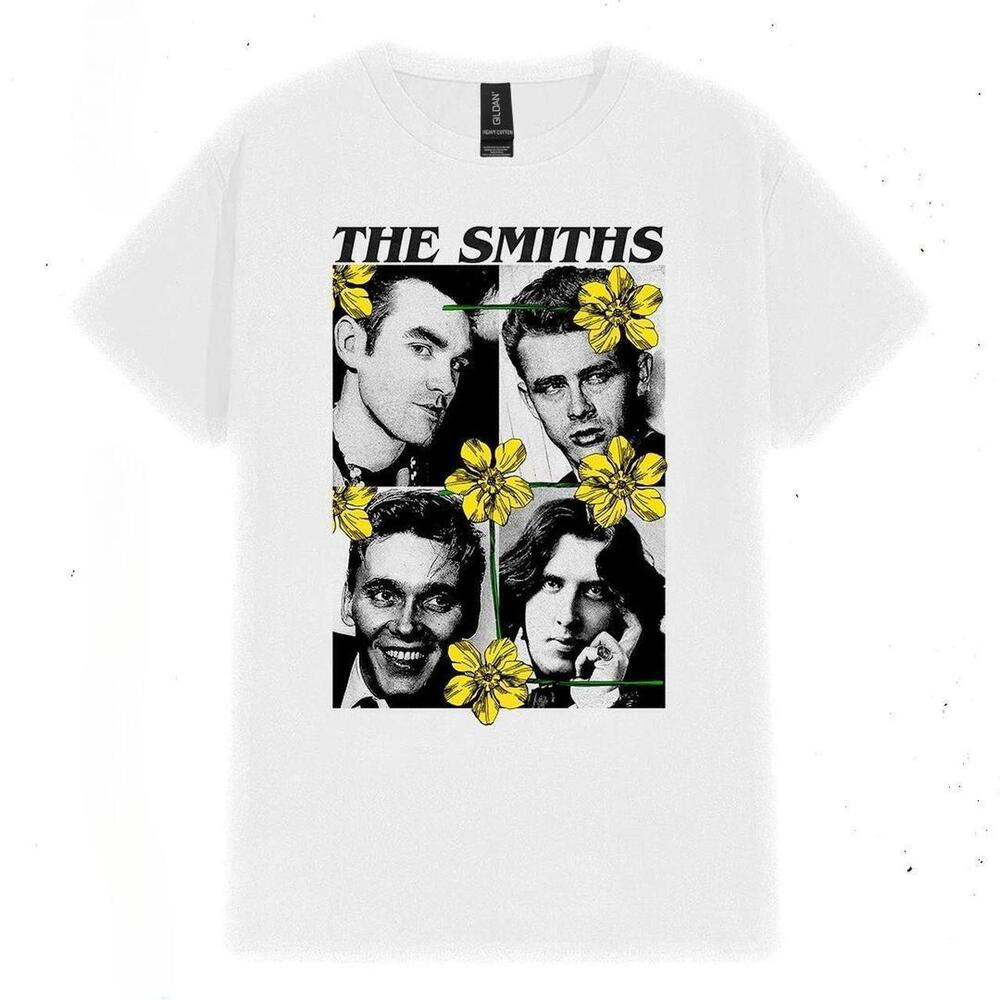 The Smiths Band T-Shirt With Yellow Flowers